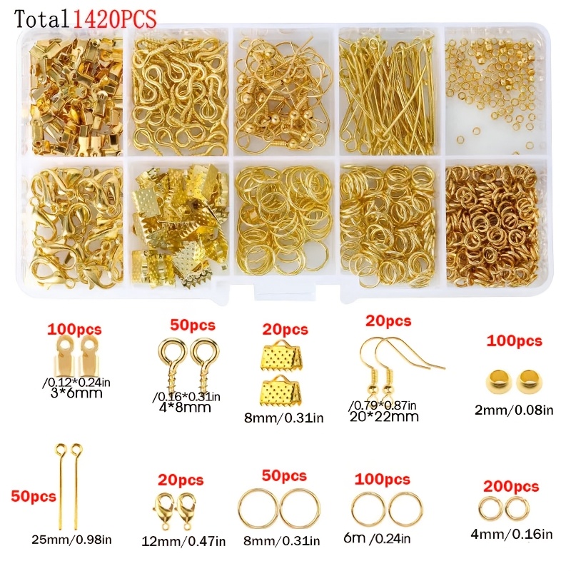 1420pcs 1box Jewelry Findings  - Jewelry Making Ring Tool review and price