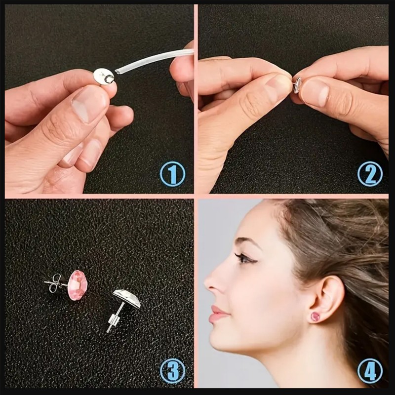 1 Set Box Ear Hook Single Loop - Jewelry Making Organizer review and price
