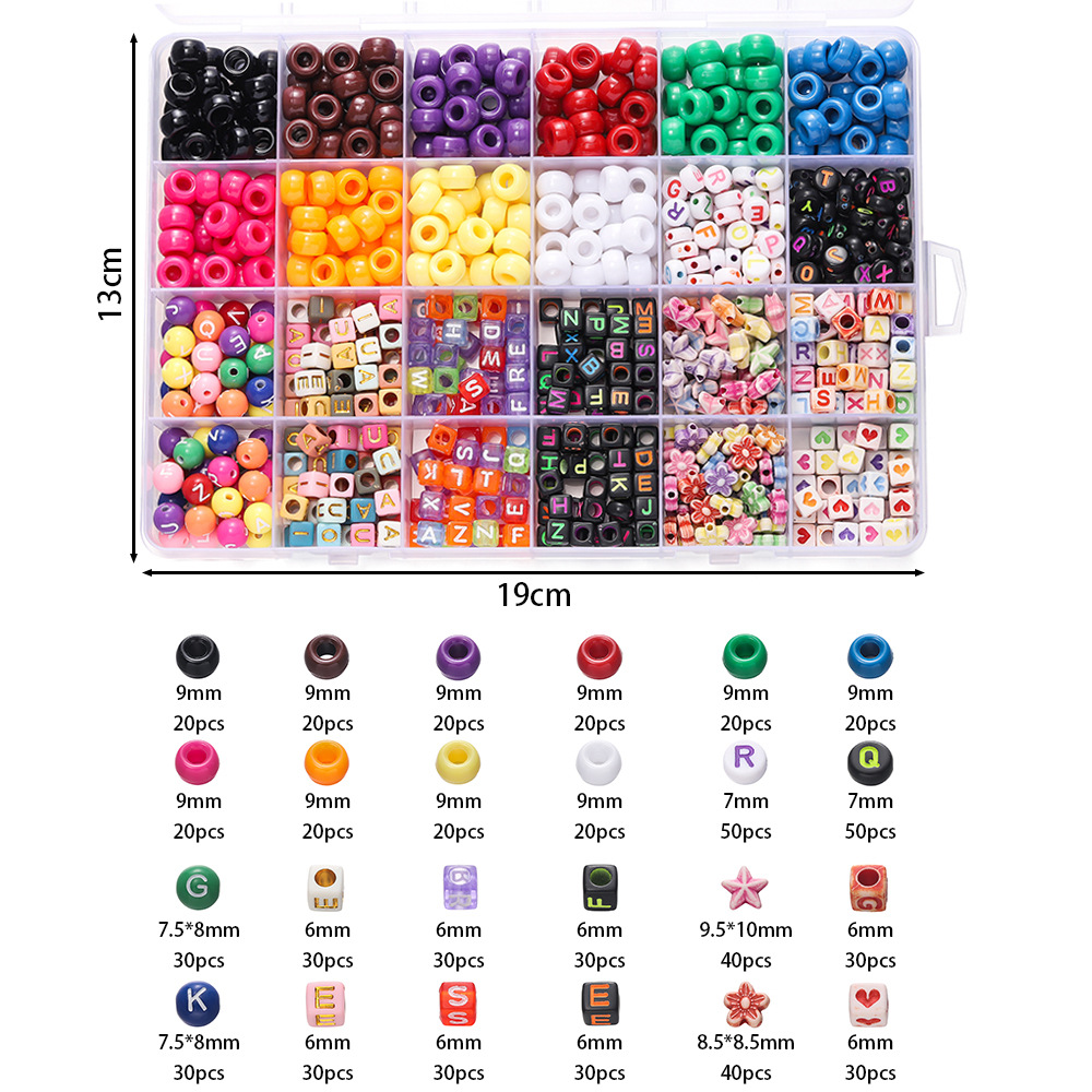 1 Box Colorful Acrylic Pony Be - Jewelry Making For Birthday Party review and price