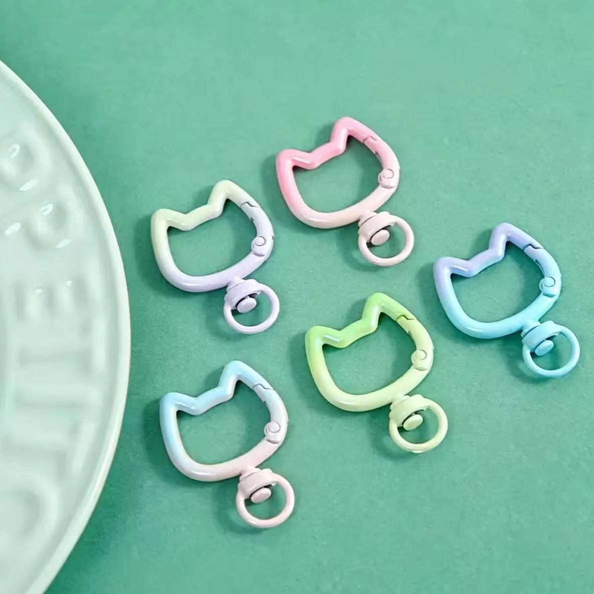 5-10PCS Gradient Cute Cat Clas - Jewelry Making Class review and price