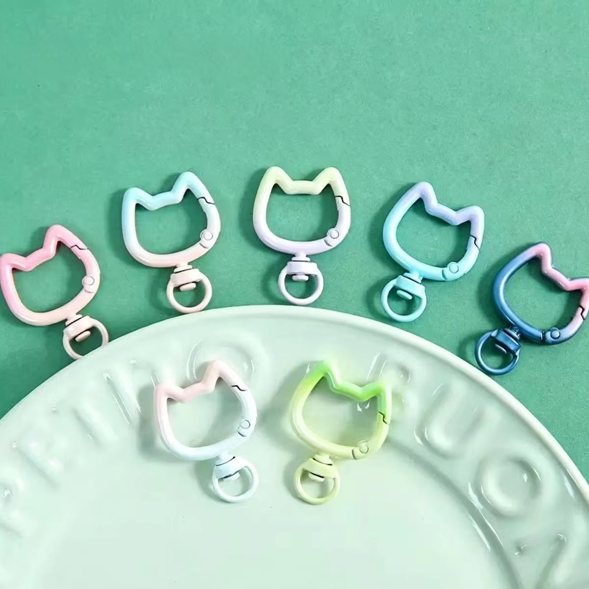 5-10PCS Gradient Cute Cat Clas - Jewelry Making Class review and price